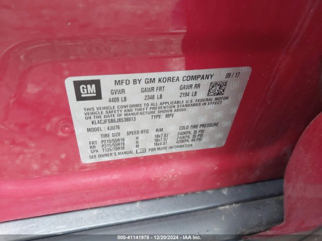 KL4CJFSB6JB538813 Buick Encore Preferred Ii
