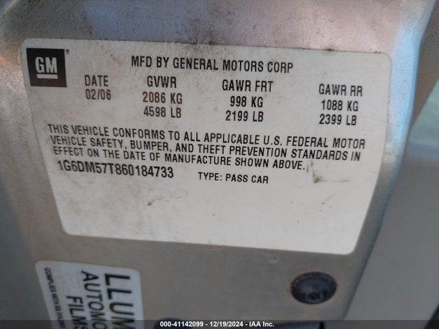2006 CADILLAC CTS 1G6DM57T860184733 Photo 8