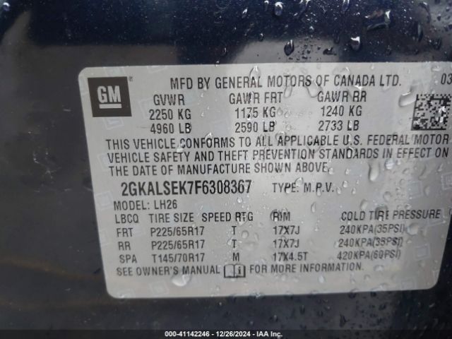 2GKALSEK7F6308367 GMC Terrain Slt-1