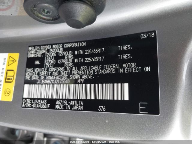 JTJBARBZXJ2173548 Lexus NX 300