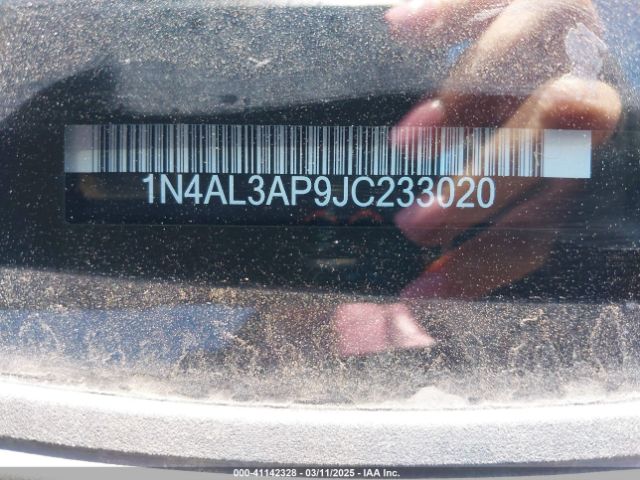 1N4AL3AP9JC233020 Nissan Altima 2.5 Sr