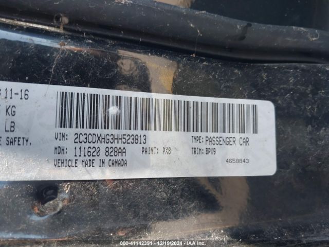 2C3CDXHG3HH523813 Dodge Charger Sxt Rwd