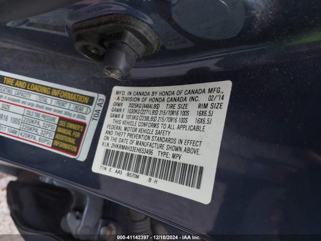 Honda CR-V LX 2014 2HKRM4H33EH653496 Image 9