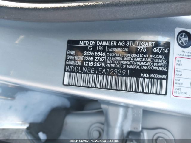WDDLJ9BB1EA123391 Mercedes-Benz Cls 550 4matic