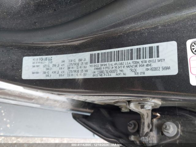 1C6RRELT6LN303573 RAM 1500 Rebel  4x2 5'7 Box