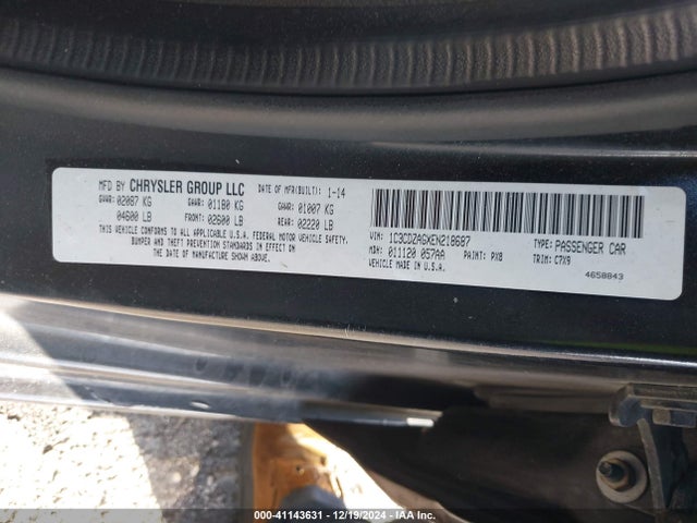 Dodge AVENGER SE 2014 1C3CDZAGXEN218687 Image 9