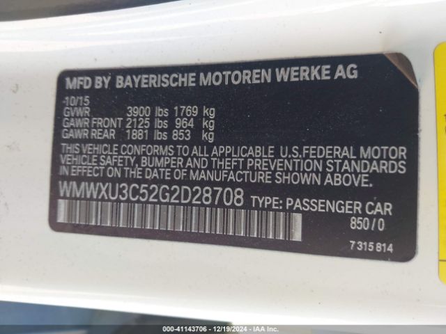 WMWXU3C52G2D28708 Mini Cooper Hardtop S