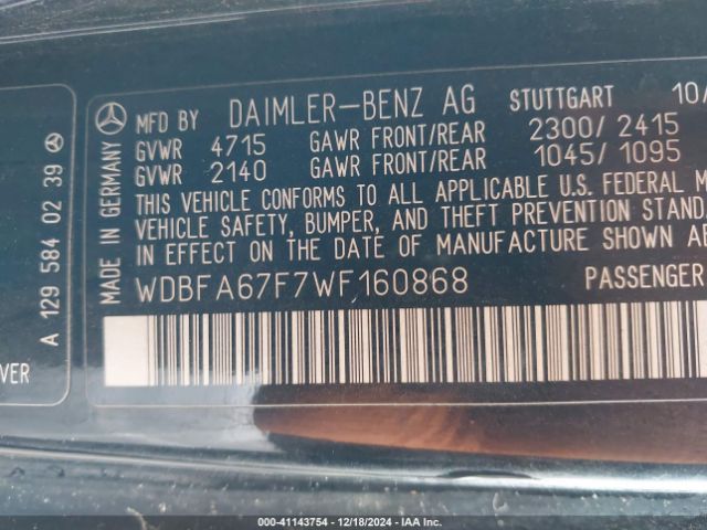 1998 MERCEDES-BENZ SL 500 WDBFA67F7WF160868 Photo 8