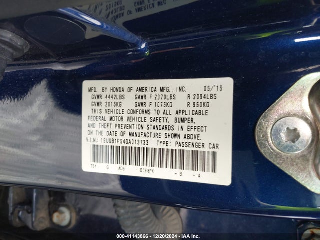 19UUB1F54GA013733 Acura TLX TECH