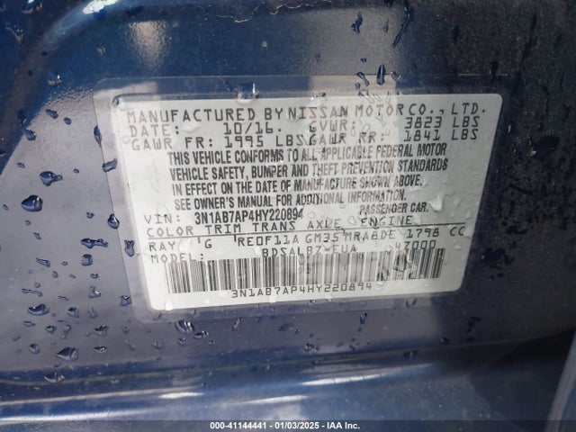 Nissan SENTRA S 2017 3N1AB7AP4HY220894 Image 9