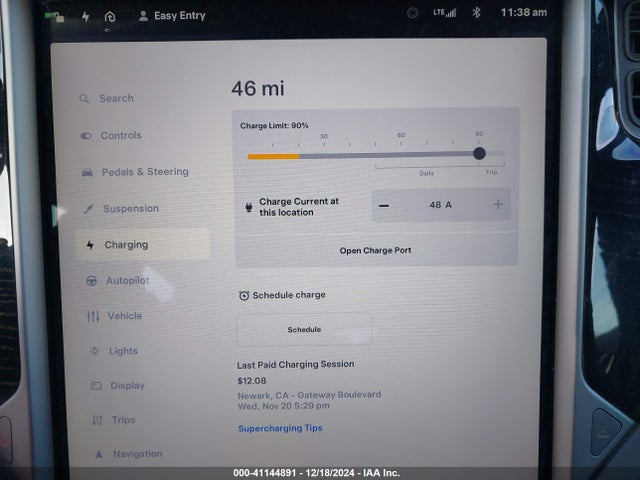 Tesla Model S 100d/75d/p100d 2018 5YJSA1E26JF295615 Image 18