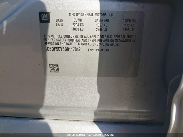 2011 CADILLAC CTS 1G6DF5EY5B0117042 Photo 8