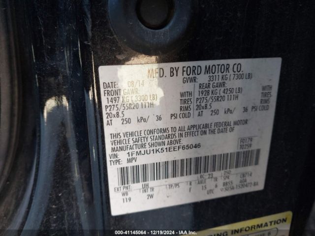 1FMJU1K51EEF65046 Ford Expedition Limited