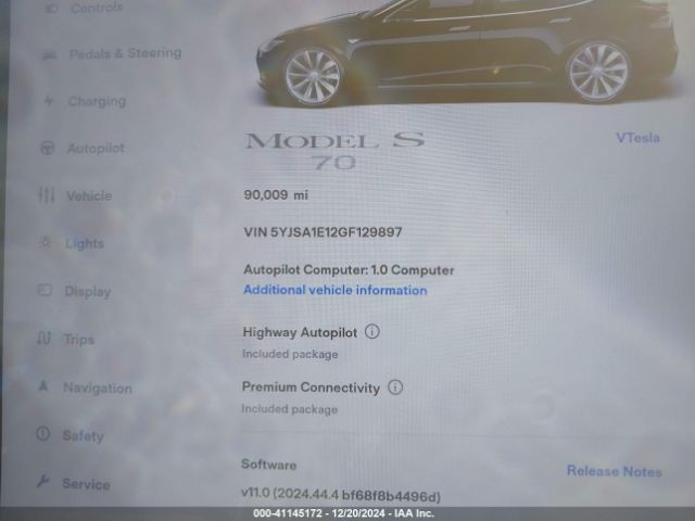 5YJSA1E12GF129897 Tesla Model S 60/70/75/85