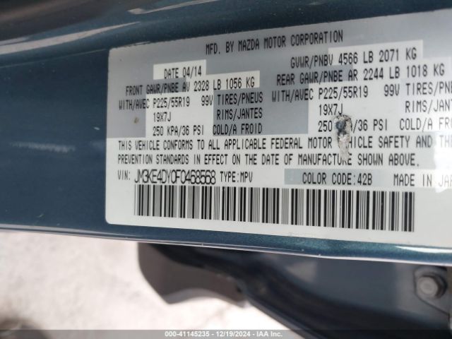 JM3KE4DY0F0468568 Mazda Cx-5 Grand Touring