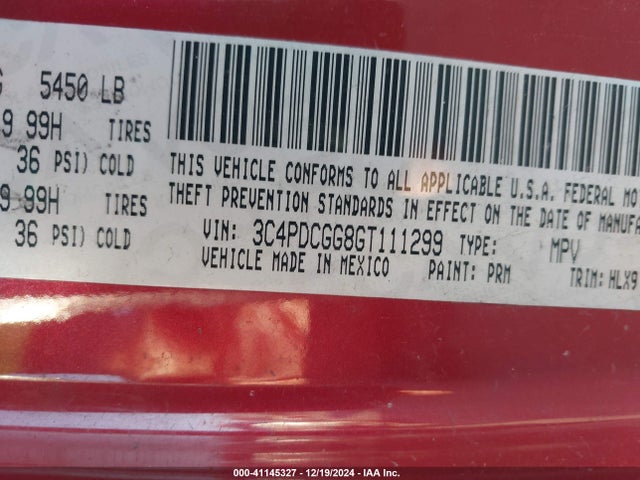 3C4PDCGG8GT111299 Dodge Journey Crossroad Plus
