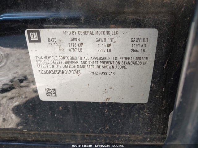 2010 CADILLAC CTS 1G6DA5EG6A0130743 Photo 8