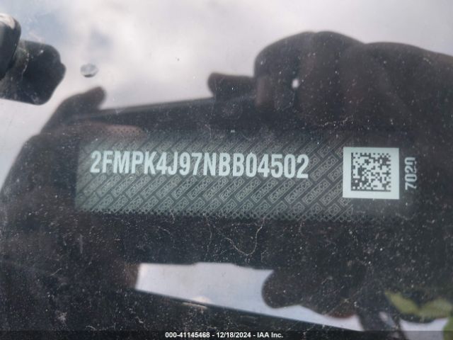 2FMPK4J97NBB04502 Ford EDGE SEL