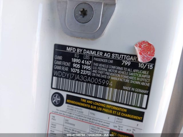 2016 MERCEDES-BENZ GT S AMG WDDYJ7JA3GA005994 Photo 8