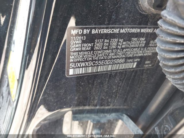 2014 BMW X3 5UXWX9C55E0D25866 Photo 8