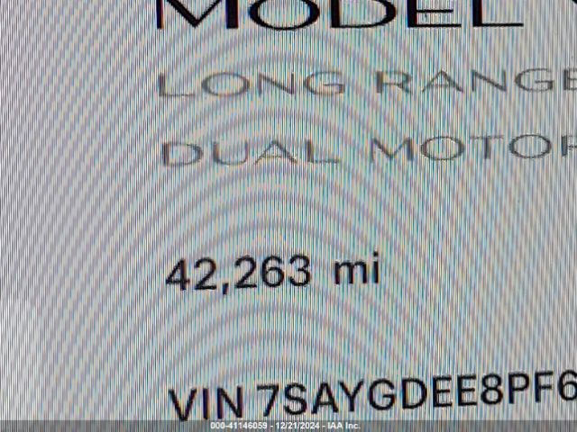 7SAYGDEE8PF697118 Tesla Model Y Awd/long Range Dual Motor All-wheel Drive
