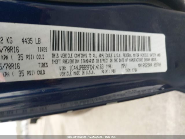1C4NJPBB9FD414163 Jeep Patriot Sport