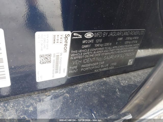 2020 JAGUAR XE SAJAE4FX1LCP62534 Photo 8
