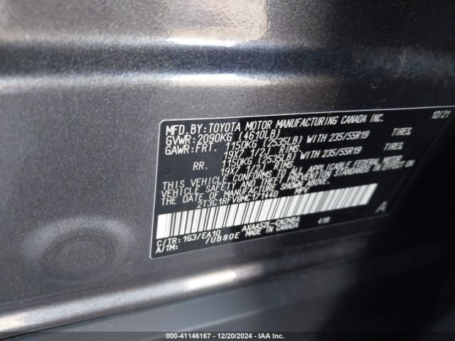 2T3C1RFV8MC171440 Toyota Rav4 Xle Premium