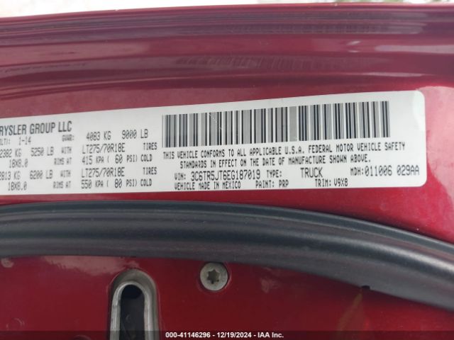 3C6TR5JT6EG187019 RAM 2500 Slt