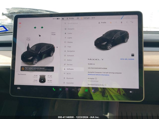 2024 TESLA MODEL Y 7SAYGDED4RF042898 Photo 6