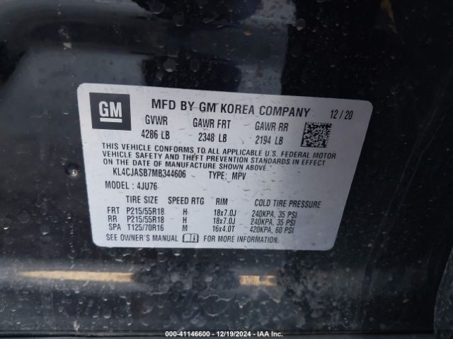 2021 BUICK ENCORE KL4CJASB7MB344606 Photo 8