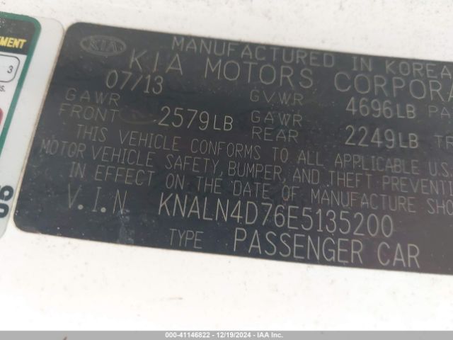 KNALN4D76E5135200 KIA Cadenza Premium