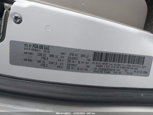 Dodge Grand Caravan Se 2019 2C4RDGBG9KR789109 Image 9