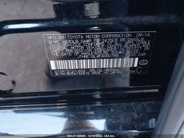 JTHBE1BL4FA000785 Lexus GS 350