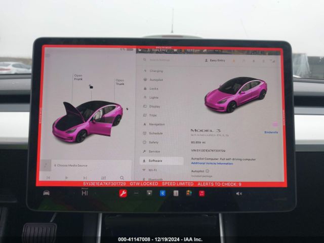 5YJ3E1EA7KF301729 Tesla Model 3 Long Range/mid Range/standard Range/standard Range Plus