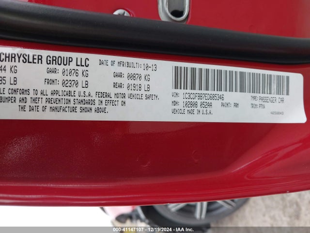 Dodge DART SXT 2014 1C3CDFBB7ED685346 Image 9