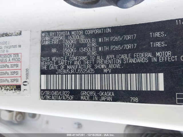 Toyota 4runner Sr5 Premium 2018 JTEBU5JR7J5525435 Image 9