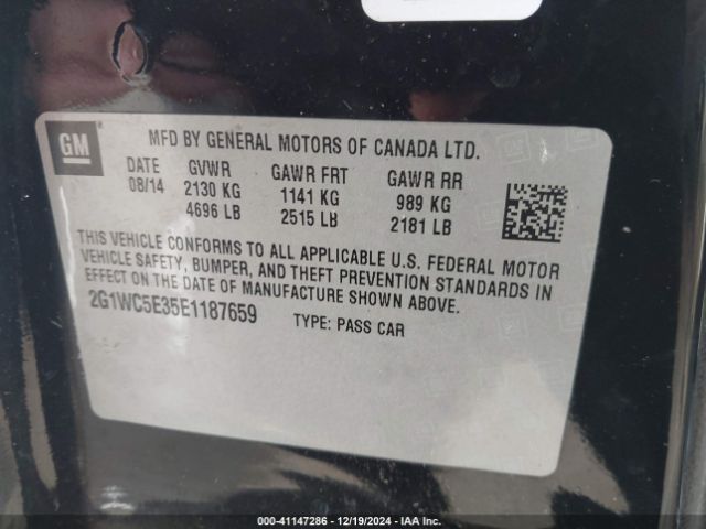 2G1WC5E35E1187659 Chevrolet Impala Limited Ltz