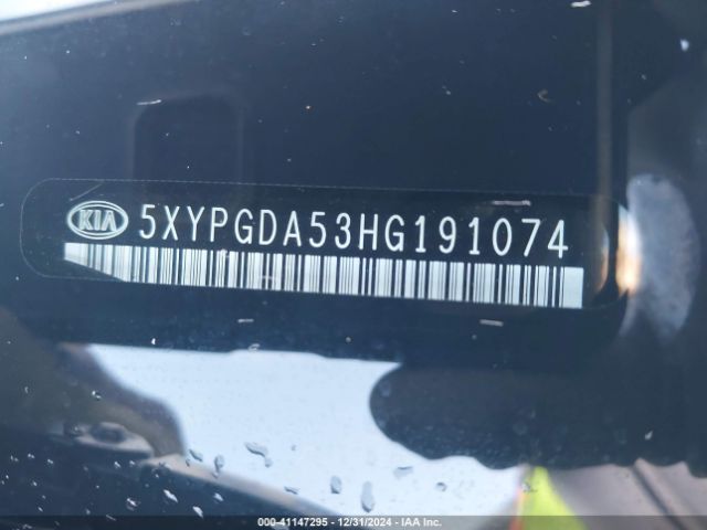 5XYPGDA53HG191074 KIA Sorento 3.3l Lx