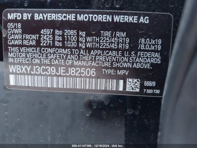 WBXYJ3C39JEJ82506 BMW X2 Sdrive28i