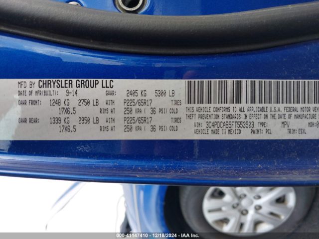 3C4PDCAB5FT553503 Dodge Journey American Value Pkg