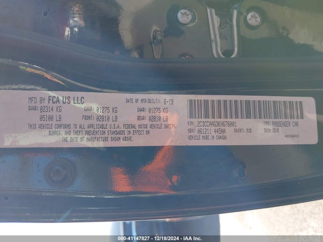 Chrysler 300 Touring 2019 2C3CCAAG3KH676001 Image 9