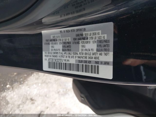 JM3TCBCY3K0307674 Mazda Cx-9 Touring