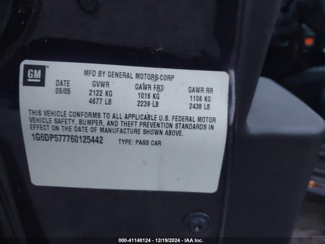 2006 CADILLAC CTS 1G6DP577760125442 Photo 8