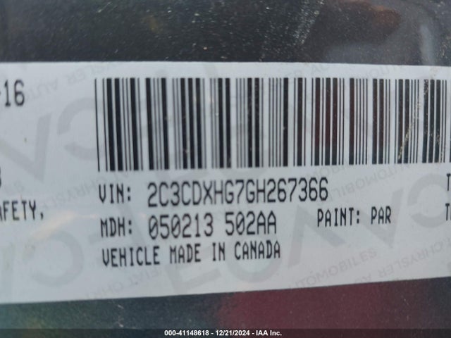 Dodge Charger Sxt 2016 2C3CDXHG7GH267366 Image 9
