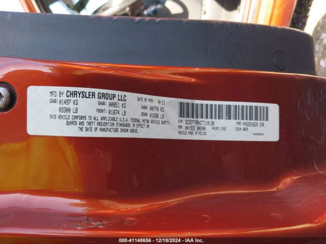 2012 FIAT 500 3C3CFFBRXCT110138 Photo 8