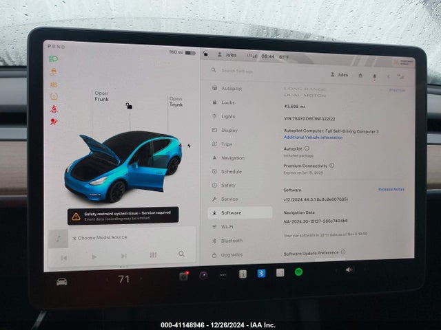 2022 TESLA MODEL Y 7SAYGDEE3NF322122 Photo 6