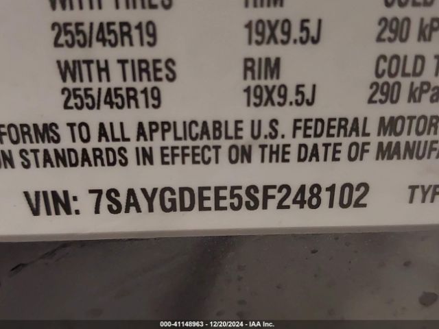 7SAYGDEE5SF248102 Tesla Model Y Long Range Dual Motor All-wheel Drive