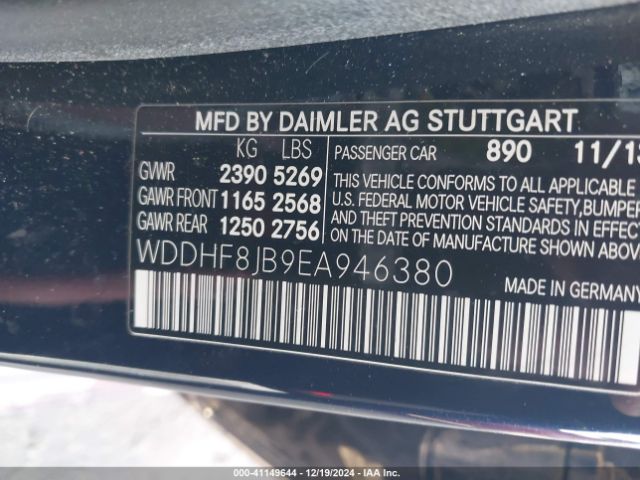 WDDHF8JB9EA946380 Mercedes-Benz E 350 4matic