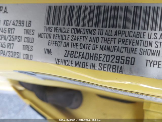 ZFBCFADH6EZ029560 Fiat 500L TREKKING